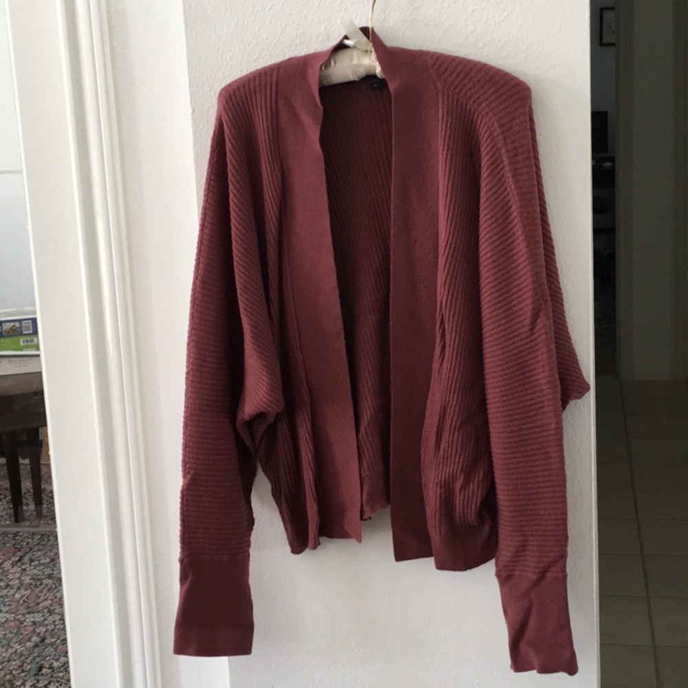 Dusty rose dolman sleeve sweater